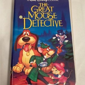 Disney the great mouse detective vhs movie clamshell case preowned